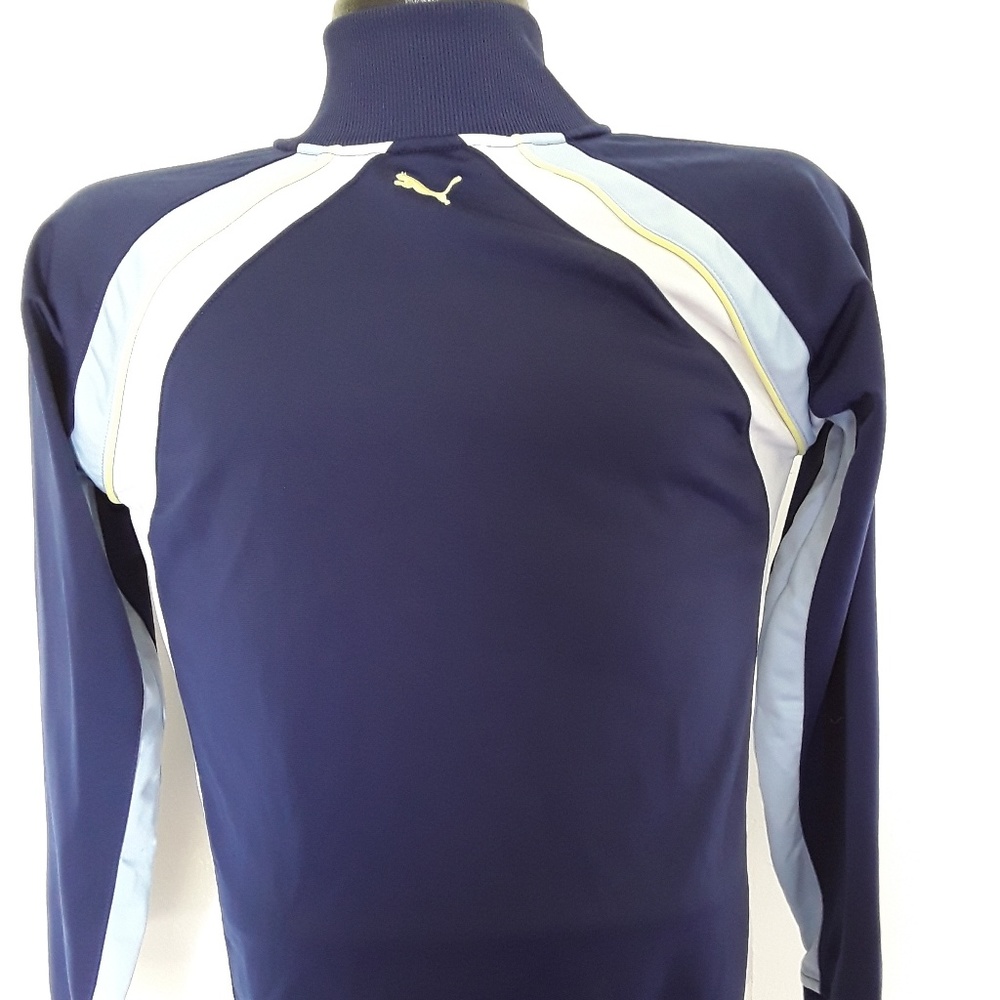 Puma boys sport blue jacket full zipper size L - Picture 5 of 6